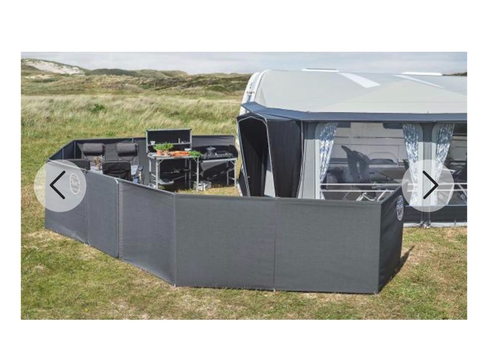 Isabella Windscreen, 6 sided, 120cm, Mega, Granite