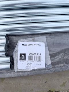 Isabella Windscreen, 6 sided, 120cm, Mega, Granite